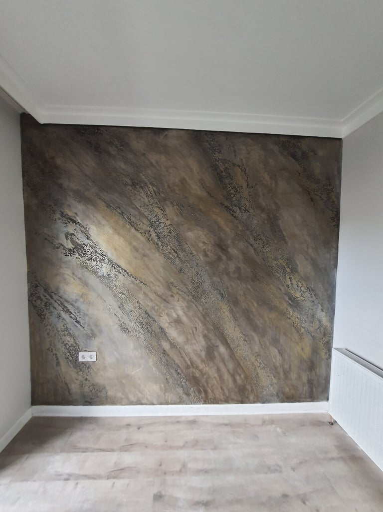 mermer görünümlü italyan boya tasarımı