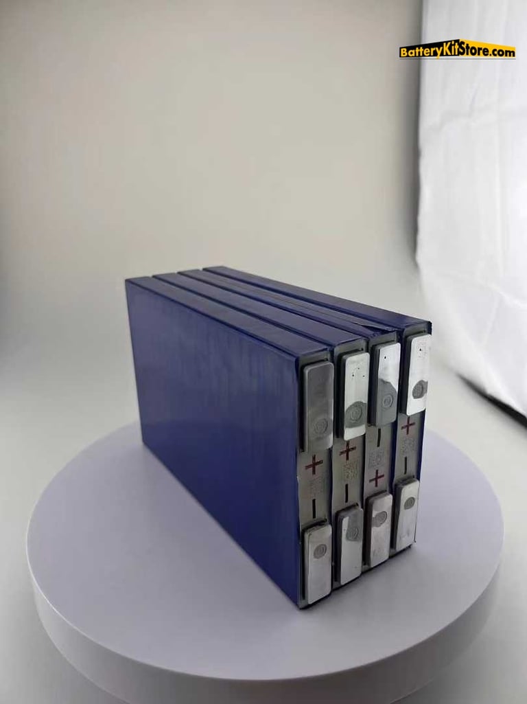 top view of prismatic lithium cells