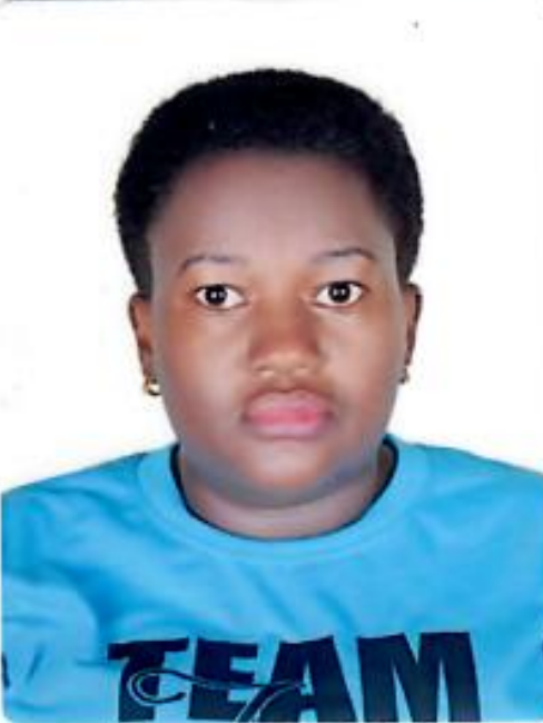 a woman in a blue shirt with a blue shirt