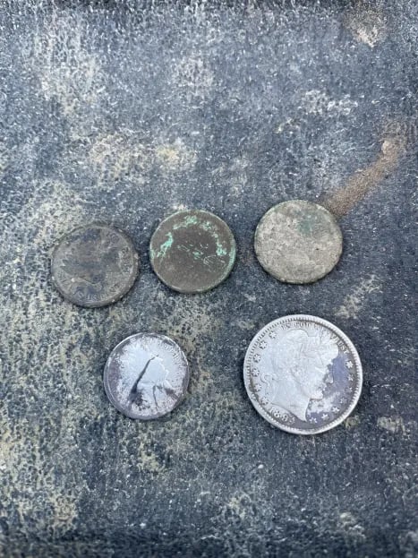 Barber dime and quarter 1800"s