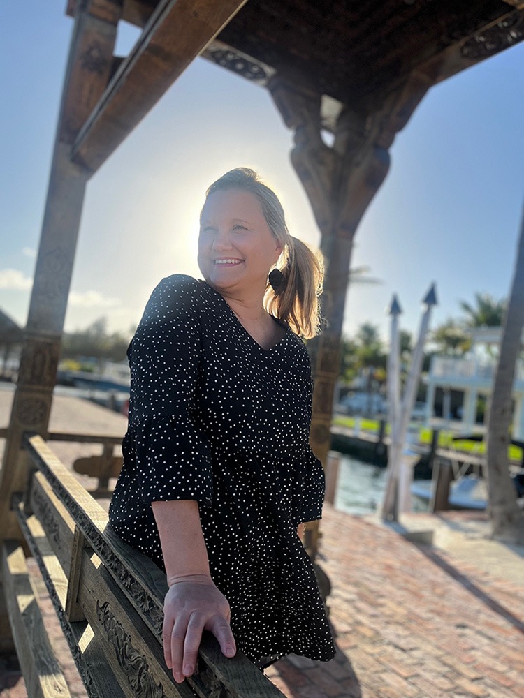 Erin Lair with Minnie's Travel Boutique pictured in the Florida Keys.
