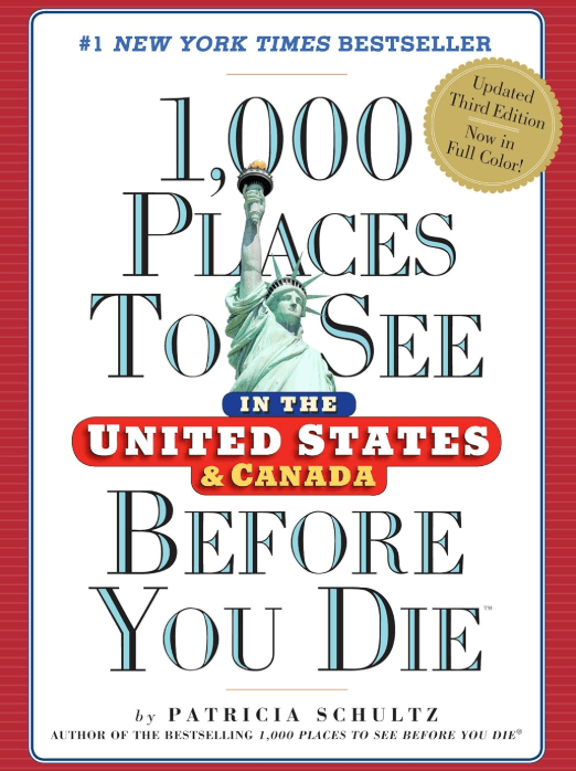 1,000 Places to see in the USA guide that highlights must-see destinations in America