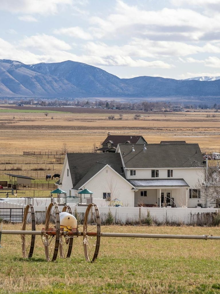 Rural landscape in Northern Utah