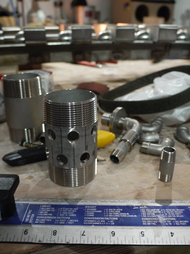 Stainless Steel Artistic Fabrication In Progress