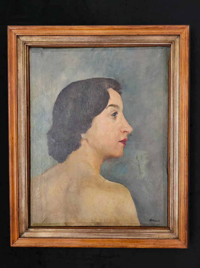 Portrait de Resylda-huile sur toile- Solange Latteur