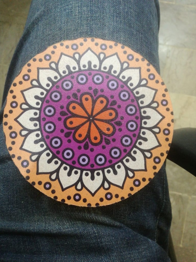 sharp UV printing on unique coaster