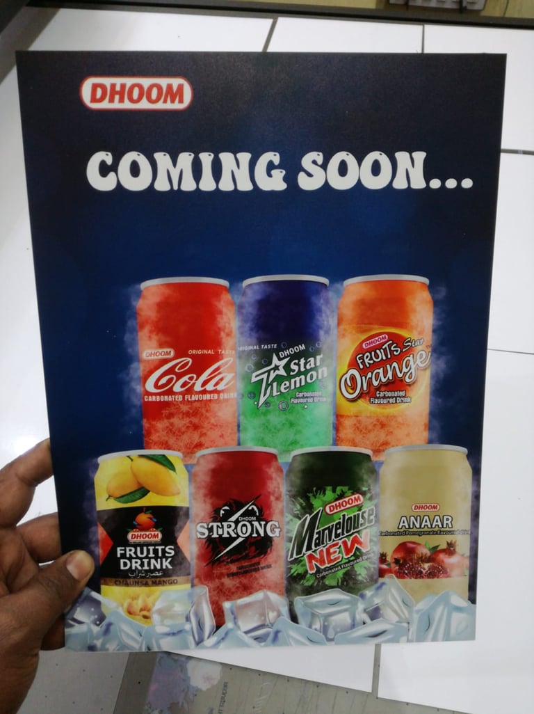 Sharp UV printing on promotional poster