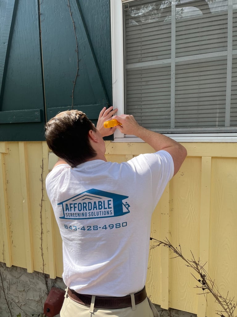 Durable window screens providing insect protection for windows in Conway, SC.