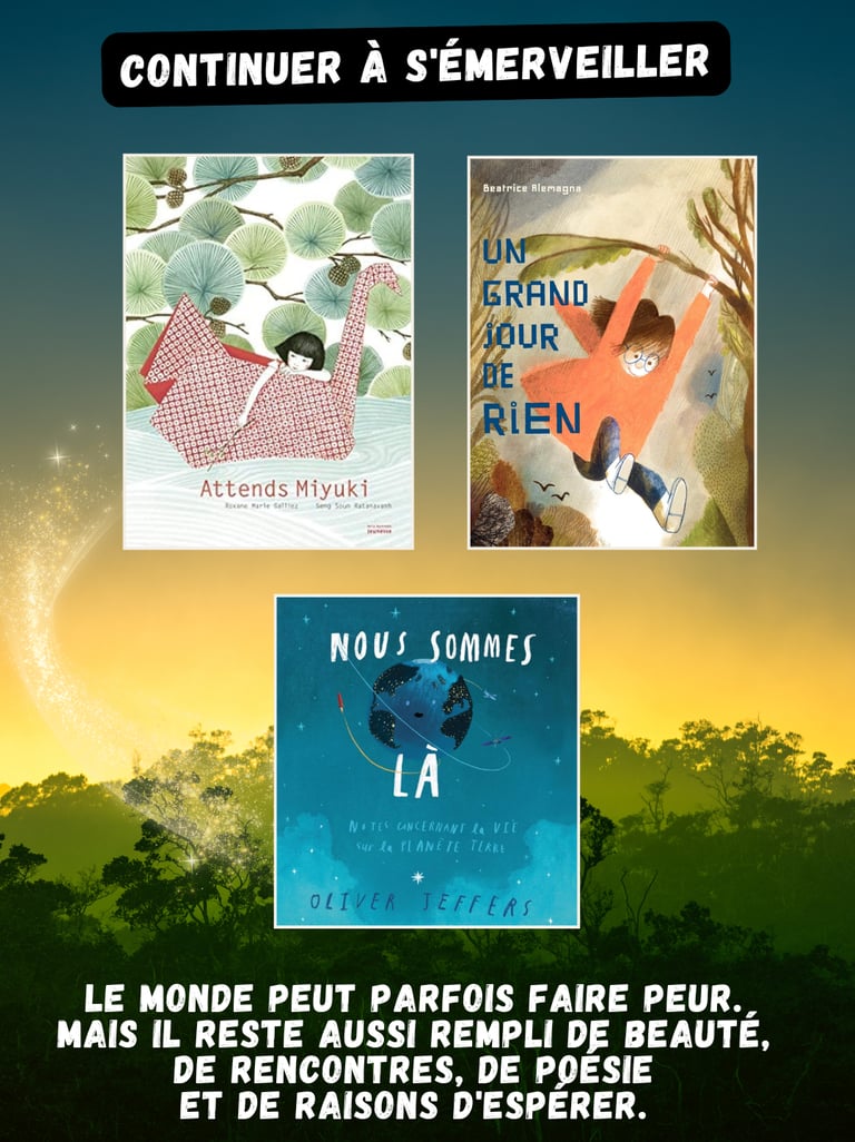 émerveillement nature livres enfants bibliothérapie