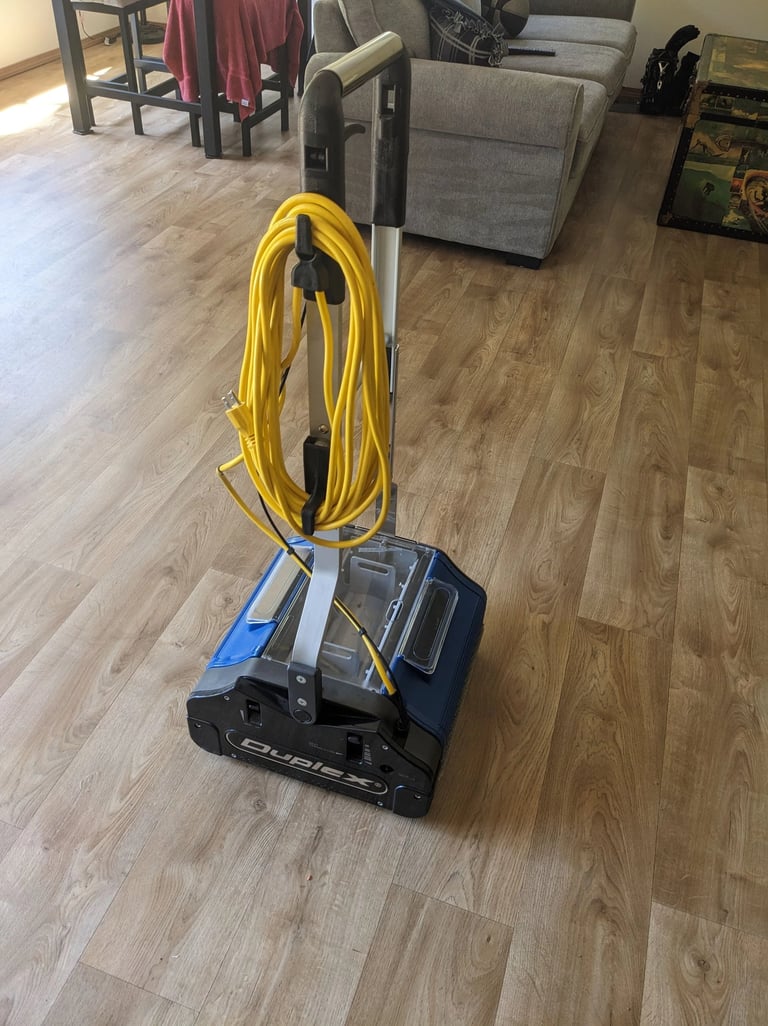 Floor scrubber used for vinyl and LVP cleaning by Grossbusters Carpet Cleaning