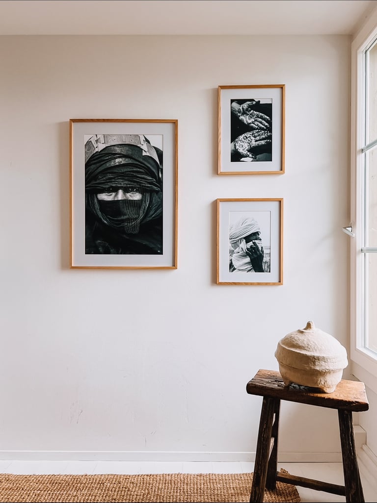 modern artwork in black and white