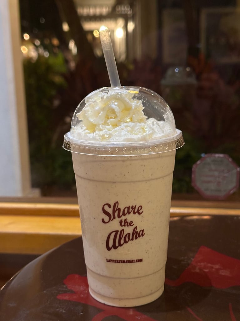 kona mocha shake lapperts hawaii
