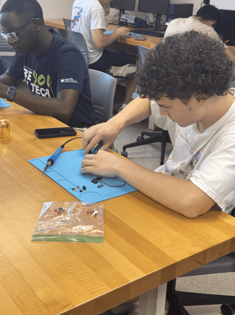 Soldering workshop for Penn State students by IEEE