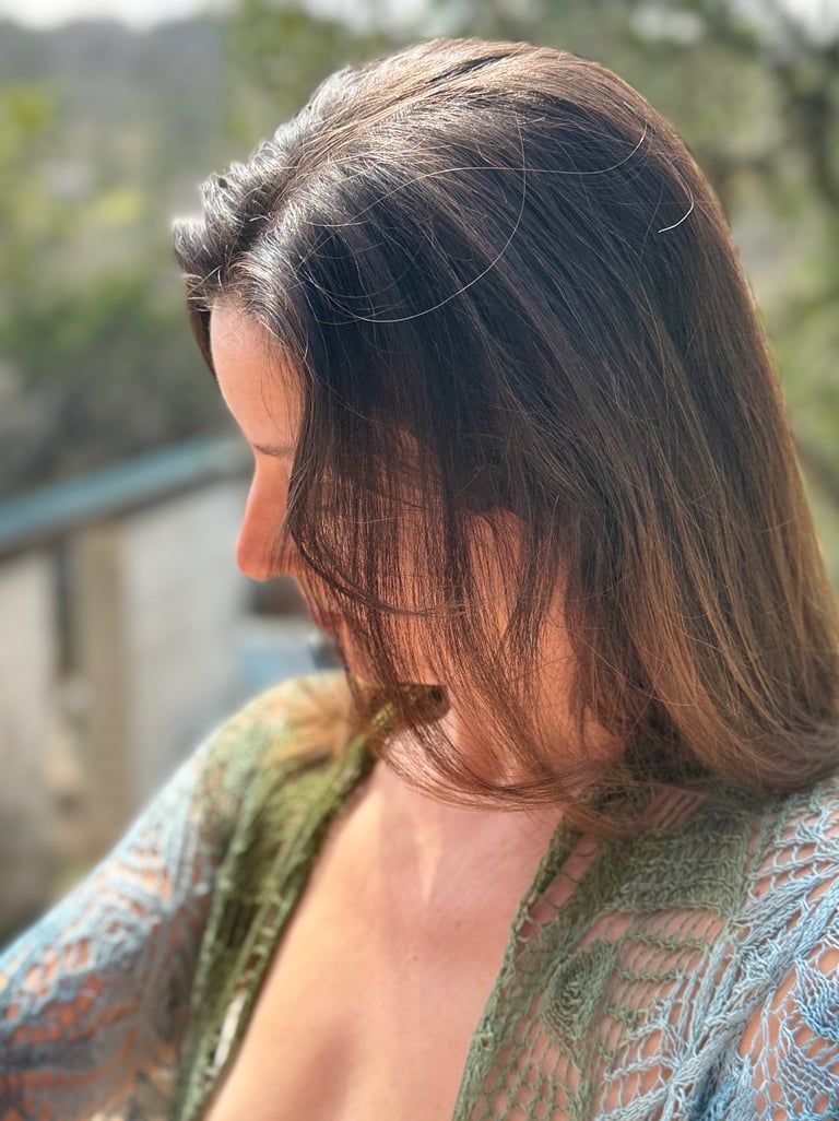 An image of a woman wearing a shawl