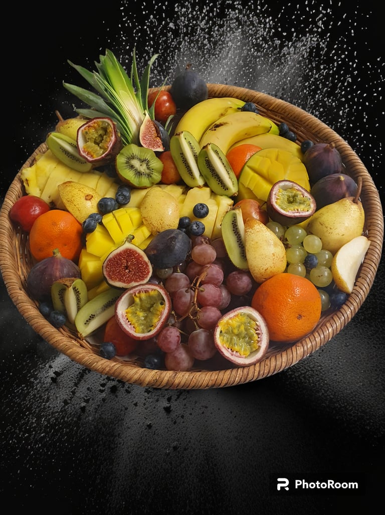 corbeilles de fruits frais