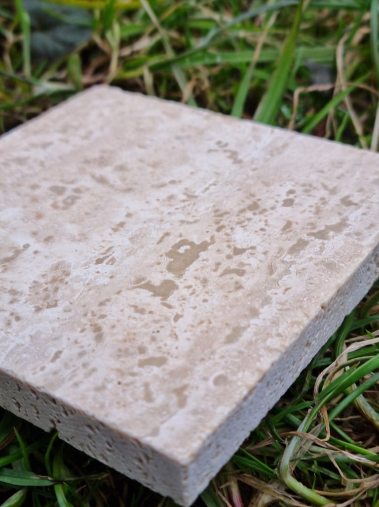 Brushed travertine tiles, natural stone tiles