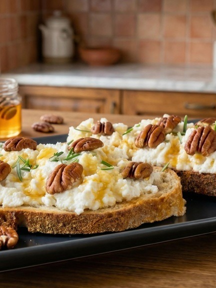 How to make sweet bruschetta for breakfast