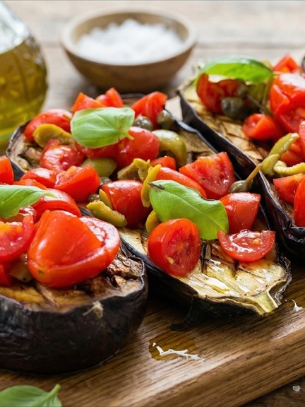 Gluten-Free eggplant bruschetta
