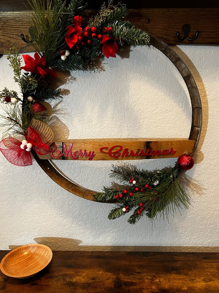 Merry Christmas wreath