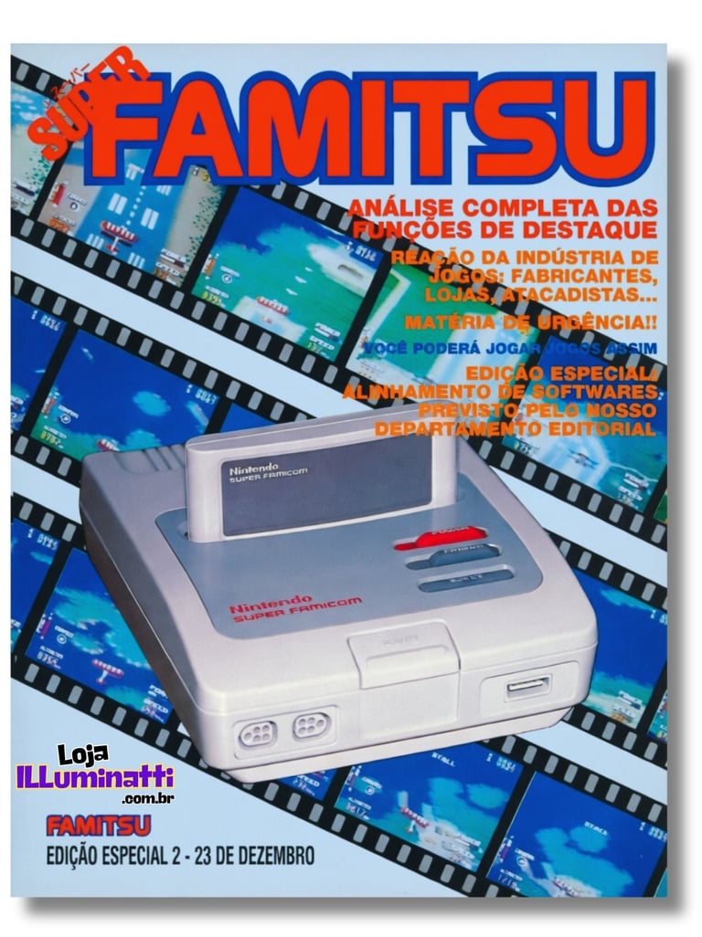 Famitsu ed 25 (23 dez 1988) capa pag 89  sobre o Super Famicom (Versão Original Japão)