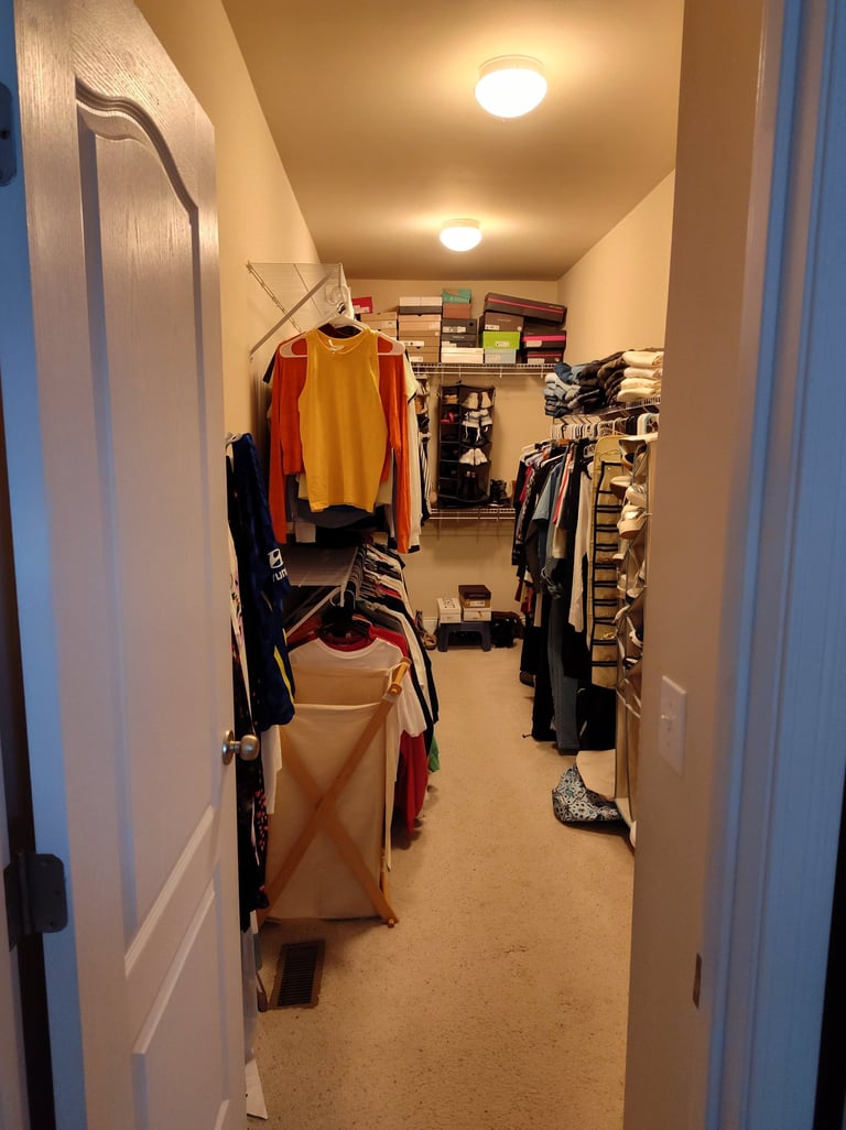 Organized closet by RevampT Spaces Cincinnati  Northern KY Tina Wilmhoff