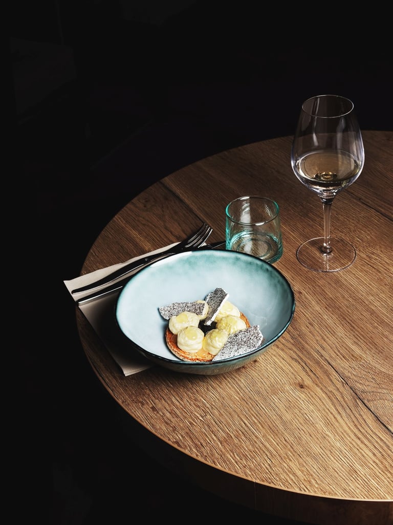 presentation culinaire restaurant du domaine terre de mistral-thierry le moel photographe