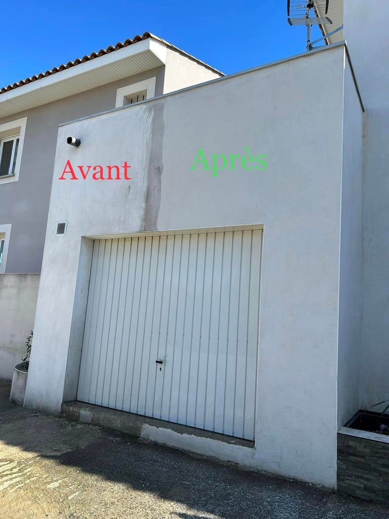 Nettoyage et entretien façade , avant et après
