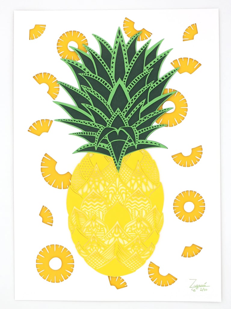 Pineapple Paper art