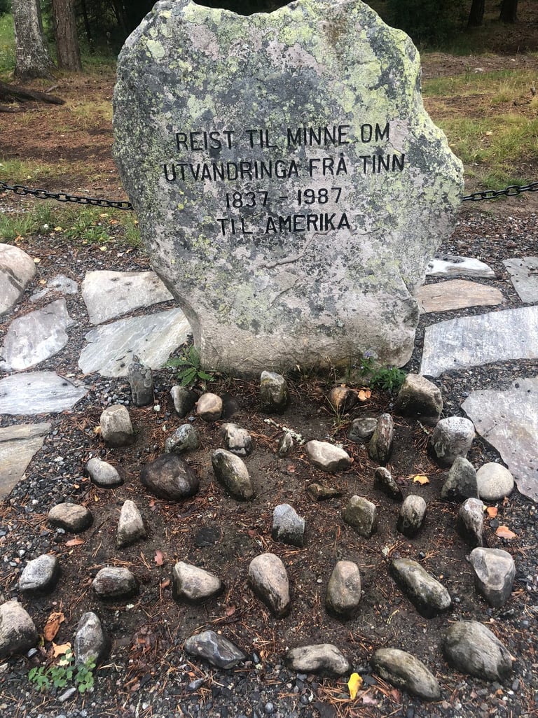 an upright stone marker-telelaget