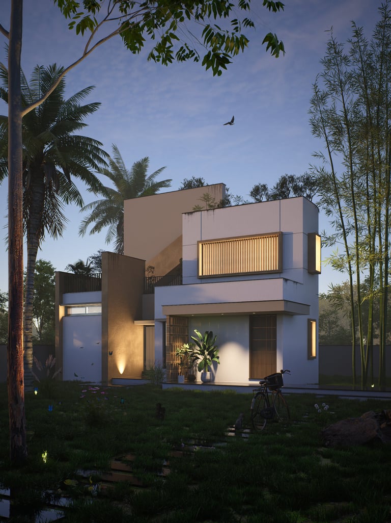 House design by onebyeight in Odisha