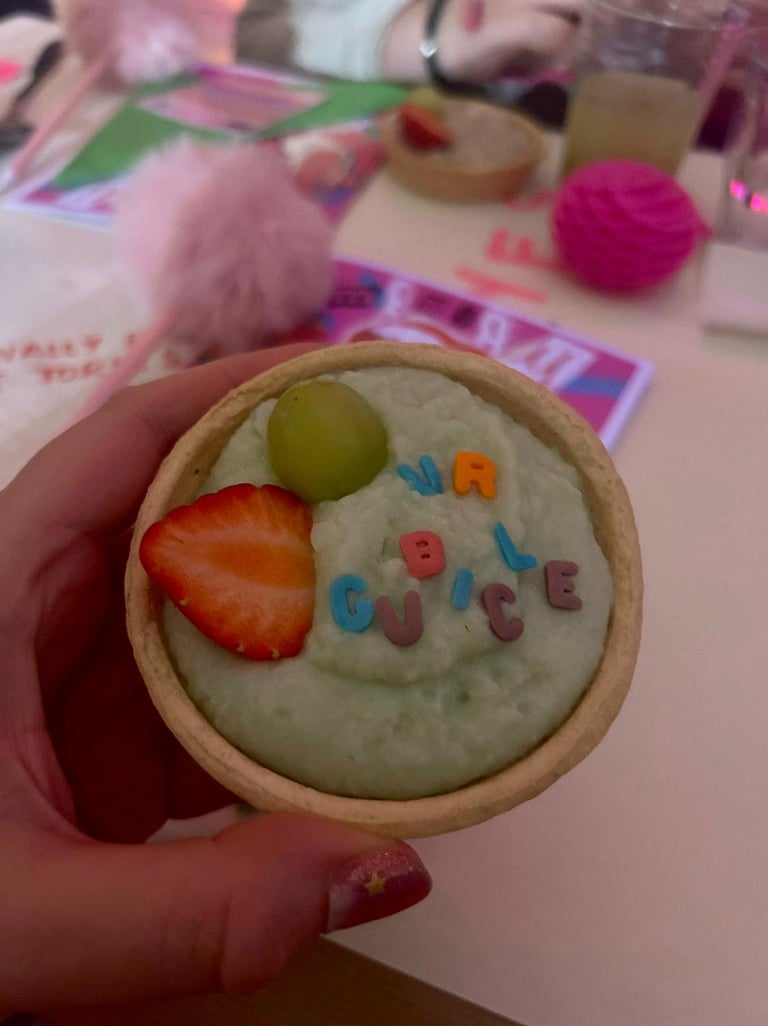 vegan tart apple cream