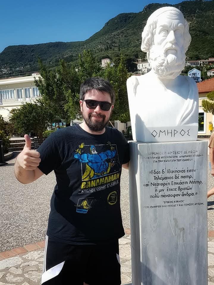 Homer in Vathy on Ithaka