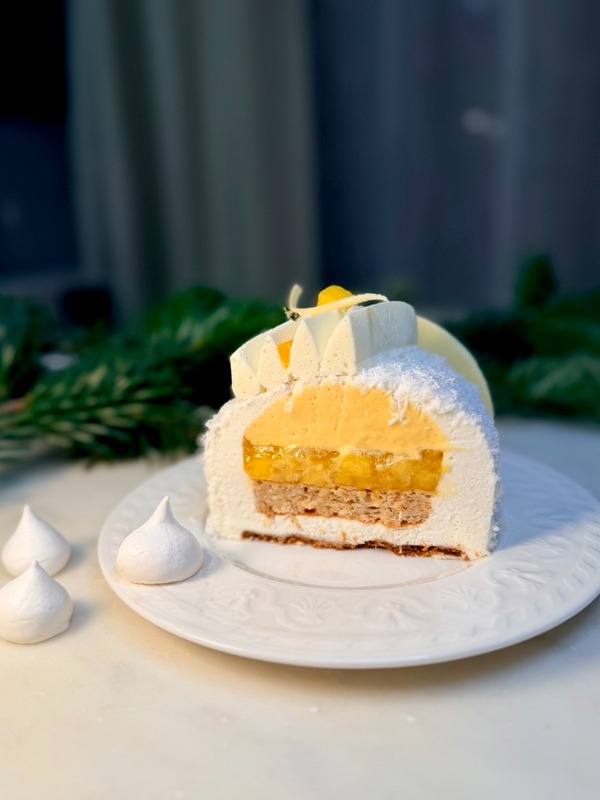 Buche de Noël exotique - une part