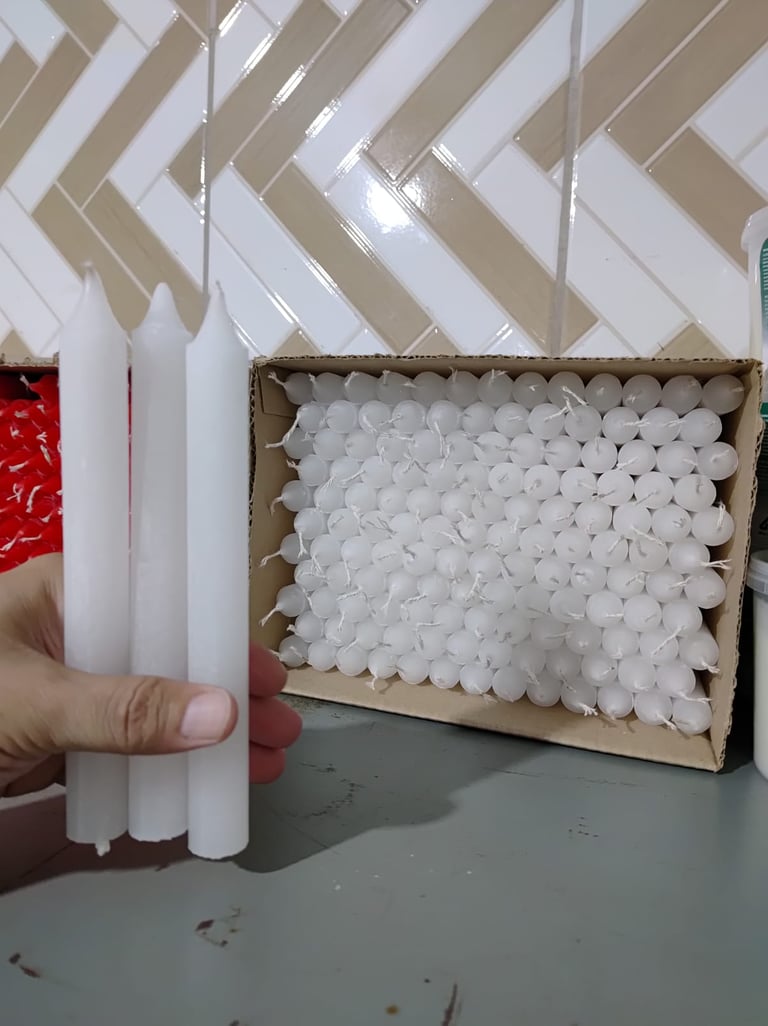 Velas Gigantes, 19cm x 2cm. Todas as Cores.