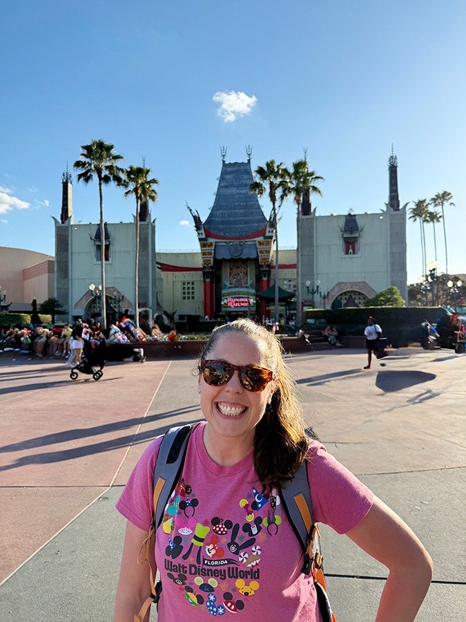 Jennifer Becker pictured inside Disney's Hollywood Studios® Park at Walt Disney World®.