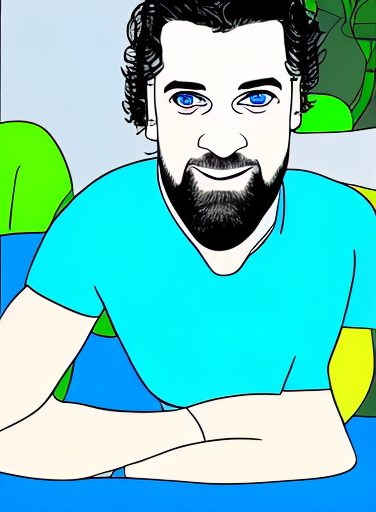 DIBUJO CREADO POR ANTONI VICENS, AUTORETRATO