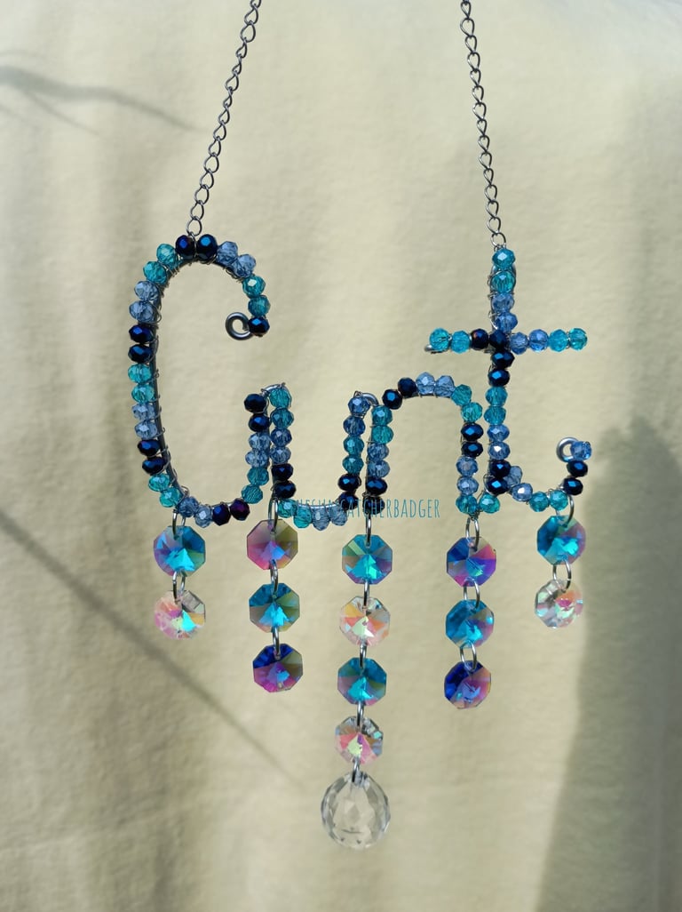 A beautiful blue inspired suncatcher for people who just don't rate pink & that's ok :)