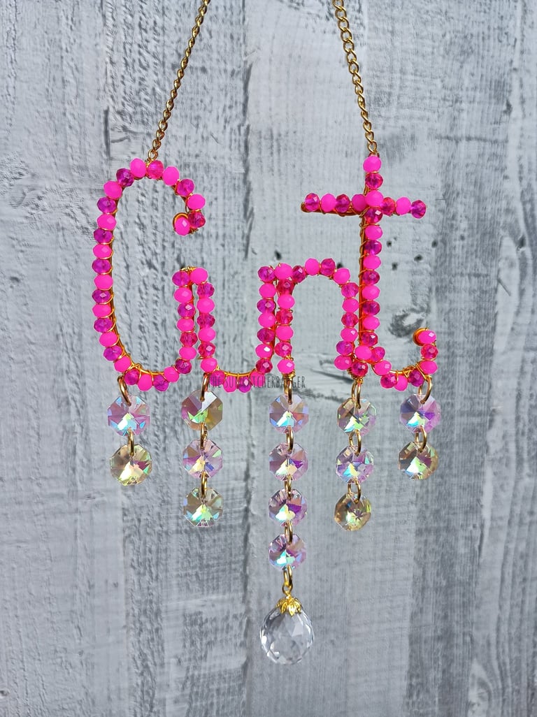 The hot pink cunt suncatcher