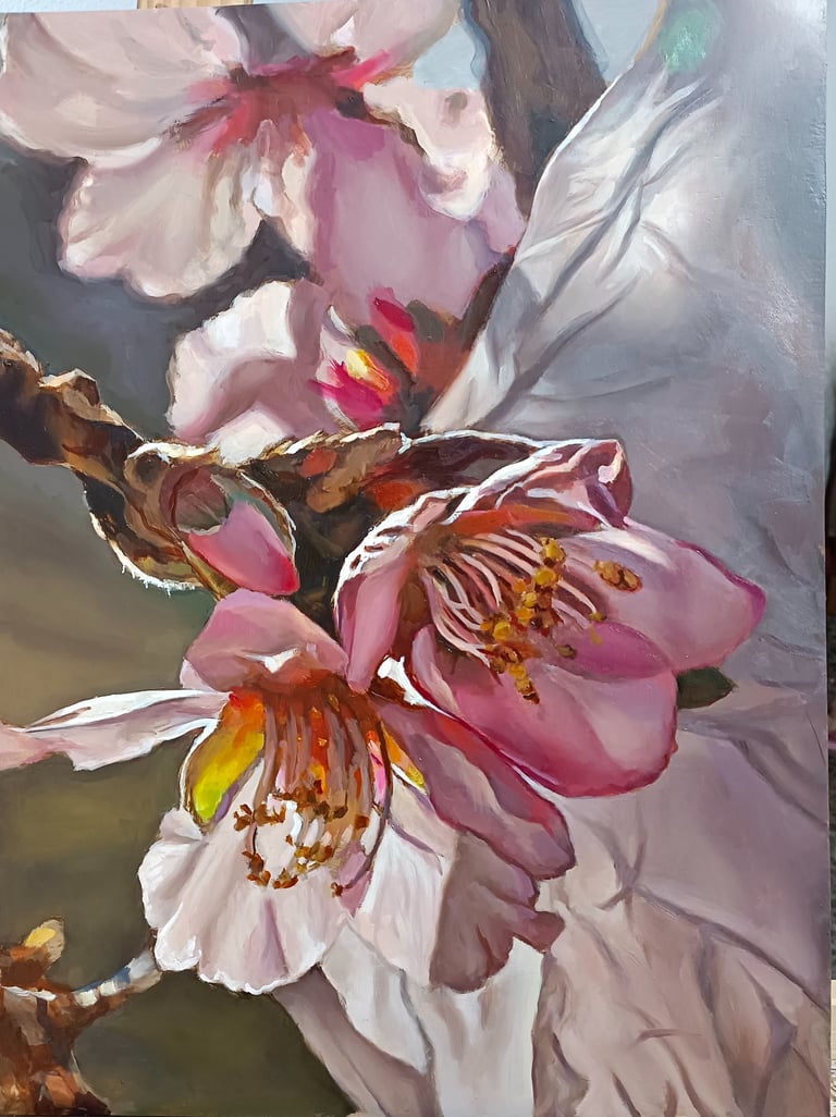 Óleo sobre tabla. Obra plástica de Maite Backman