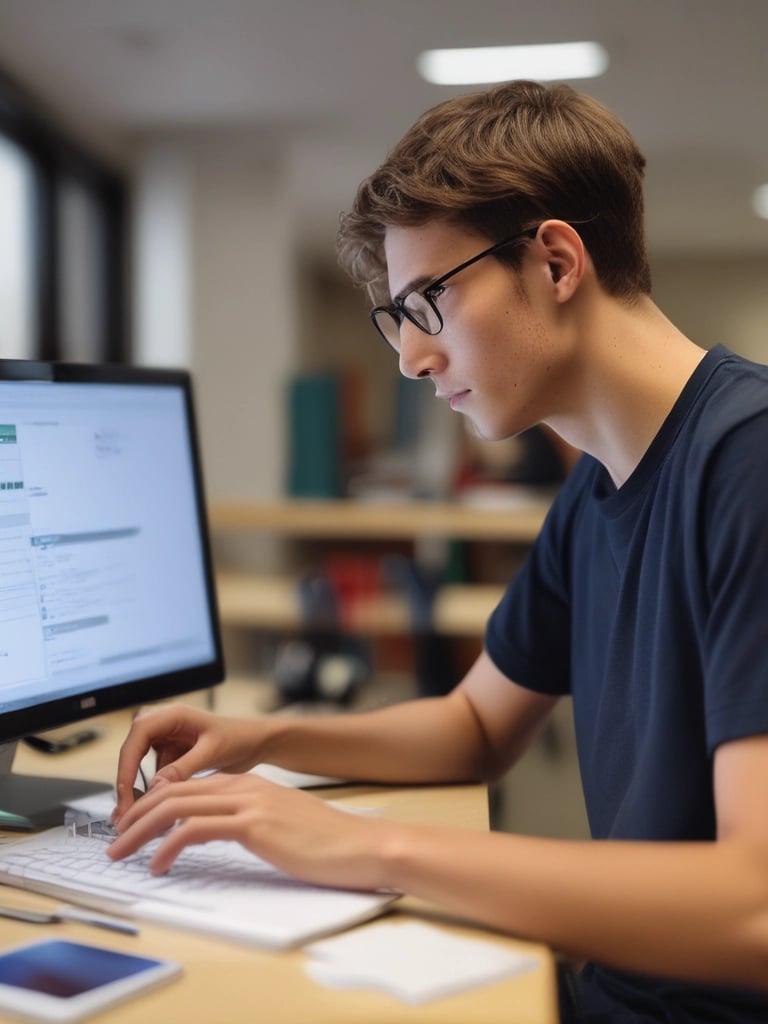 blue and white striped round textile