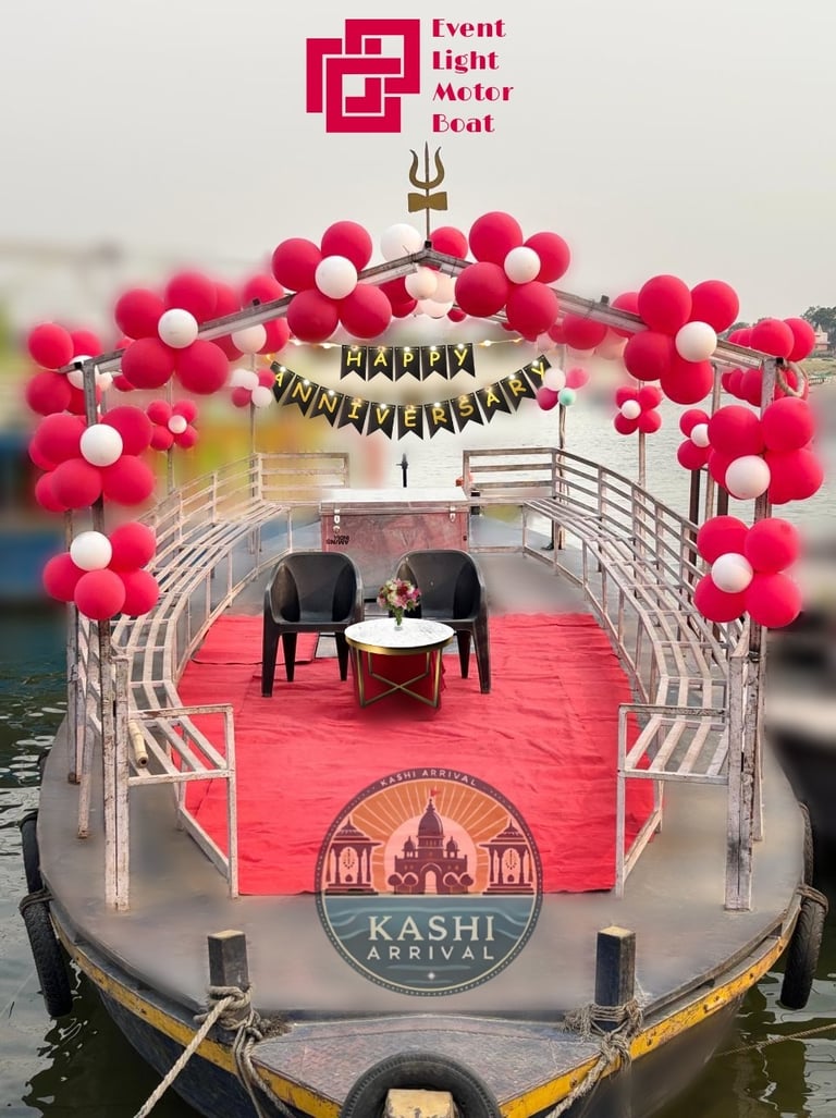 Surprise Decorated Event Boat Booking for Marriage Anniversary and Other Special Occasion