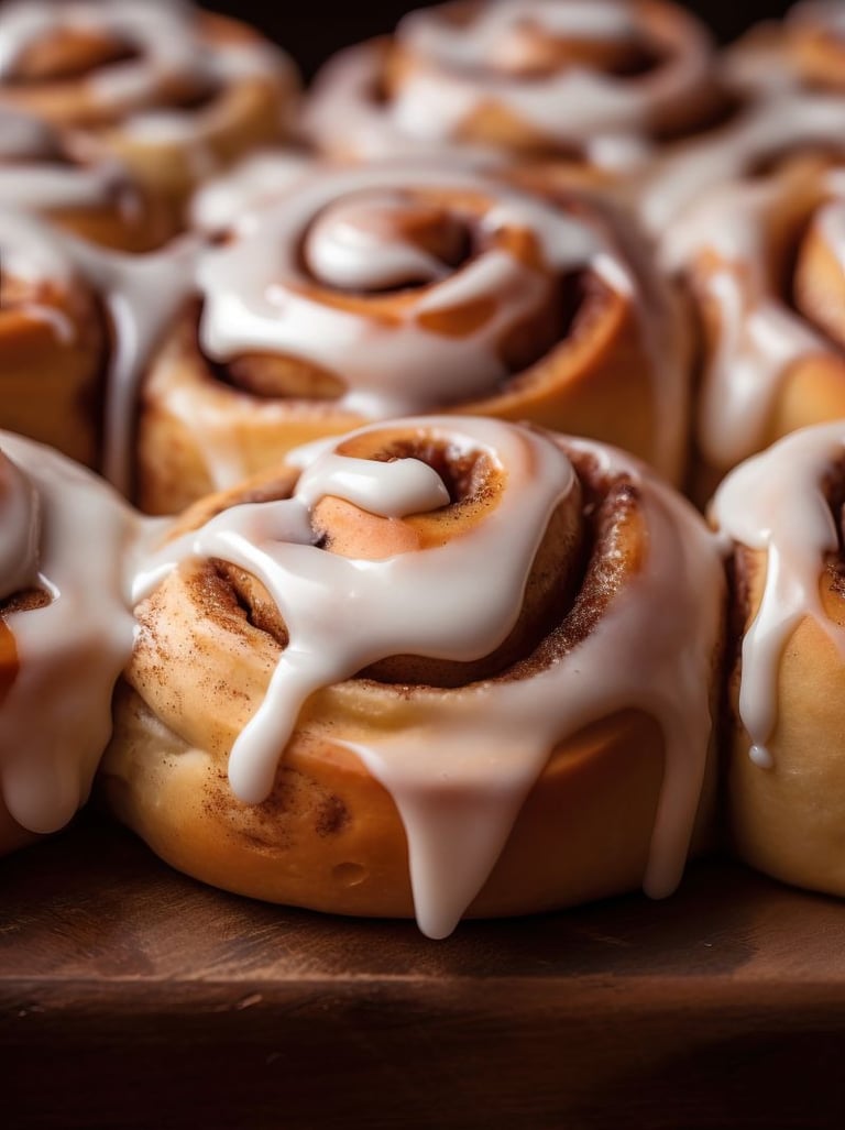 cinnamon rolls on board