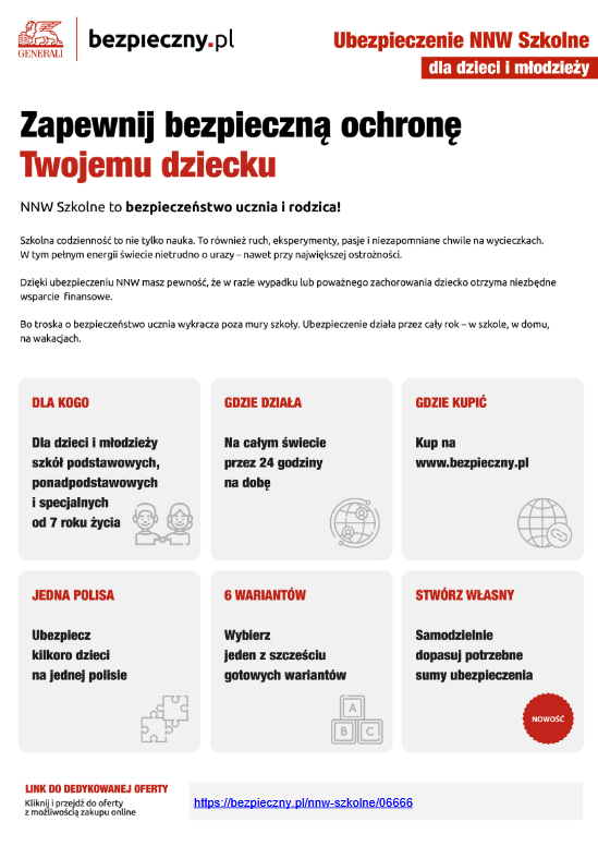 ubezpieczenie nnw szkolnego dla dzieci i młodzieży