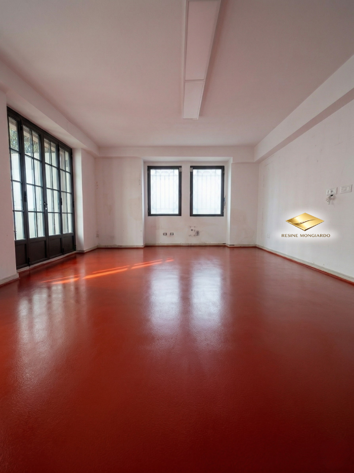 Pavimento in resina per attività commerciale
