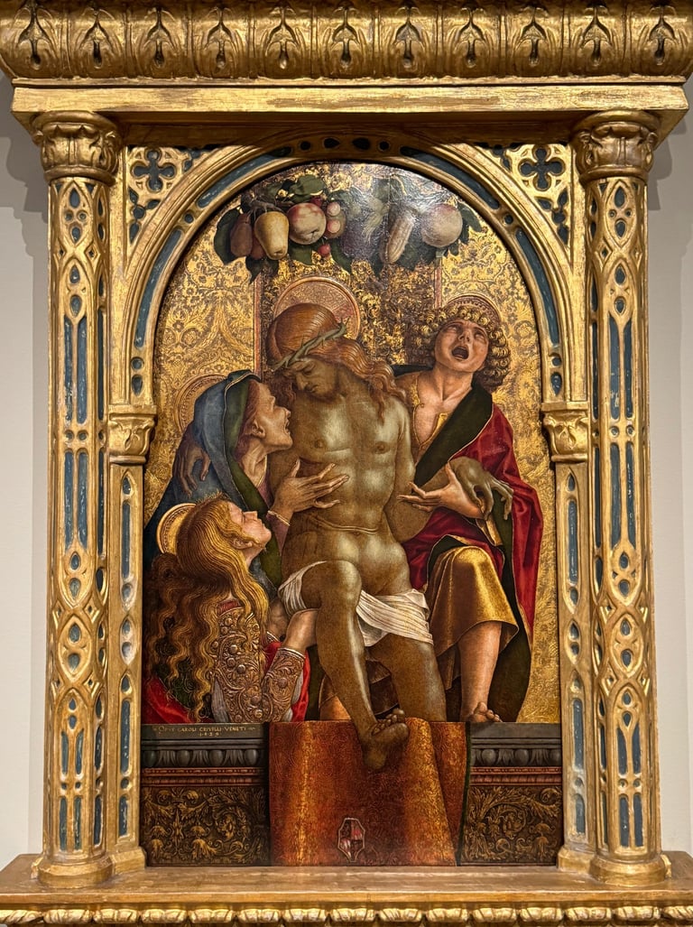 Carlo Crivelli, The Lamentation Over the Dead Christ, 1485, Museum of Fine Arts Boston