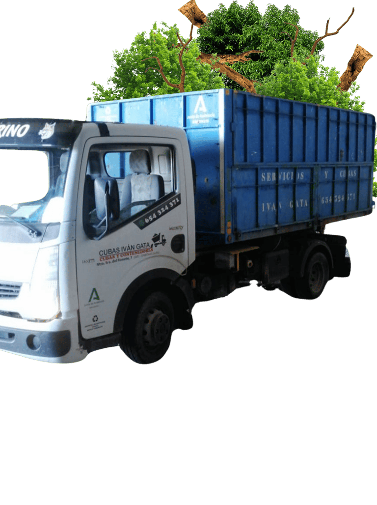 Alquiler de cubas para trabajos de jardineria y resto de podas en Sevilla y Aljarafe