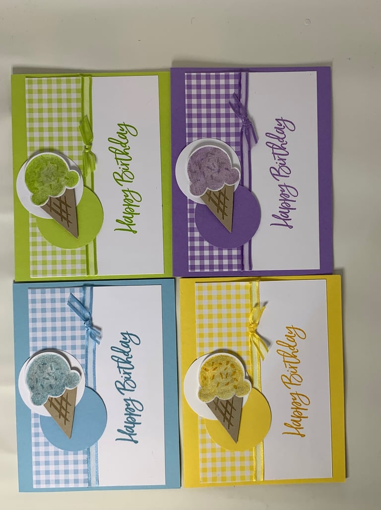 Ice Cream Birthday Cards