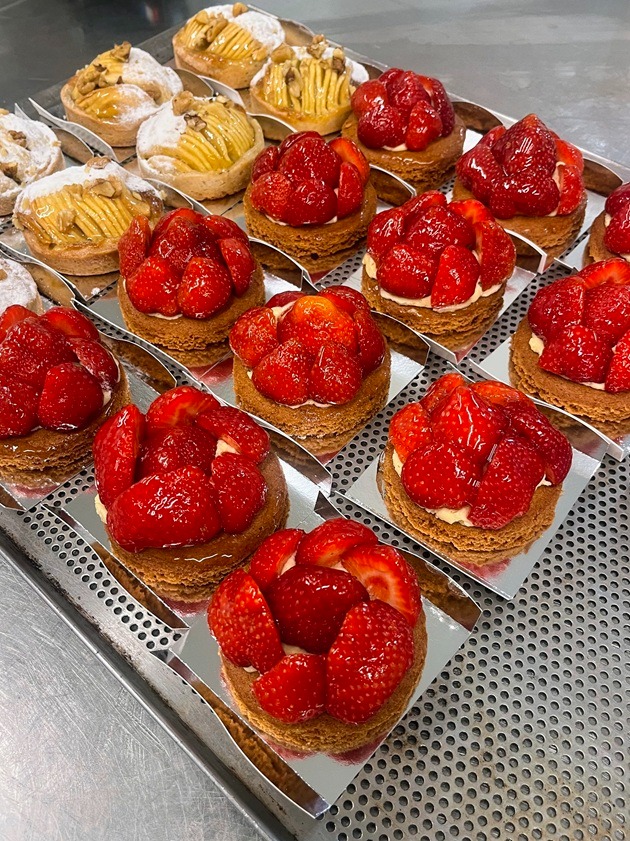Tartelettes fraise et pomme
