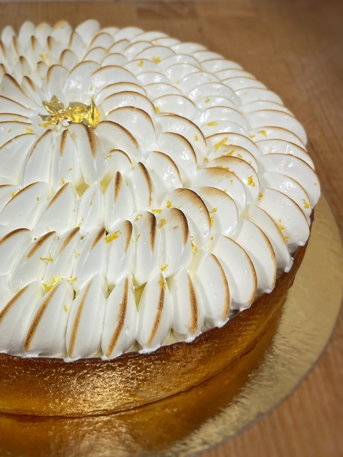Tarte citron meringuée pochage St Honoré