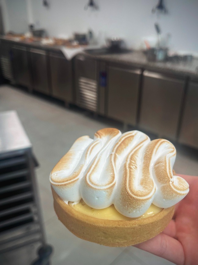 Tartelette citron meringuée réalisée au CFA